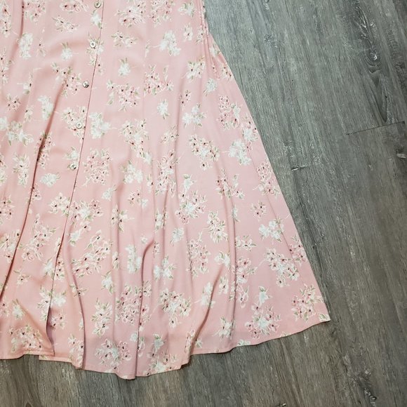 Joseph Ribkoff  Vintage Cottagecore Pink Floral Dress 10 - Picture 6 of 10